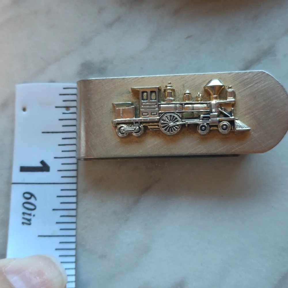 Metal Train Money Clip